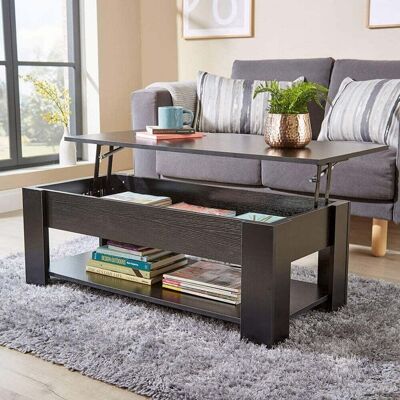 Home Source - Lift Up Top Black Coffee Table Home Source - Lift Up Top Black Coffee Table
