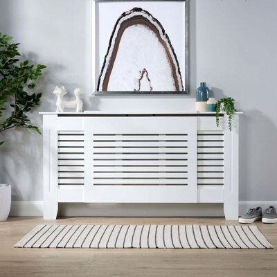 Home Source - Extending - Large - White - Radiator cover Home Source - Extending - Large - White - Radiator cover