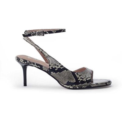 Moda In Pelle Manella Grey Mix Snake Print 38 Size: UK 5 / EU 38 female Moda In Pelle Manella Grey Mix Snake Print 38 Size: UK 5 / EU 38 female