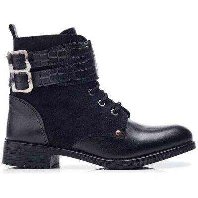 M By Moda Mauvaise Black Leather 38 Size: UK 5 / EU 38 female M By Moda Mauvaise Black Leather 38 Size: UK 5 / EU 38 female