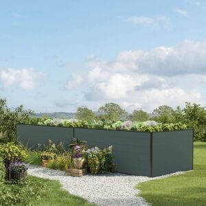 GFP 387 x 99 x 77 cm Raised garden bed, Anthracite grey - (GFPV00405) GFP 387 x 99 x 77 cm Raised garden bed, Anthracite grey - (GFPV00405)