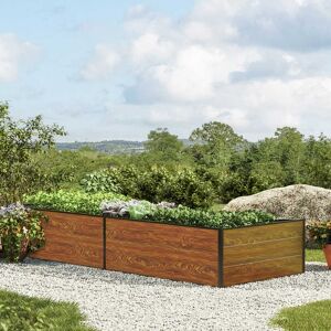 GFP 235 x 99 x 39 cm Raised garden bed, Wood-finish - (GFPV00534) GFP 235 x 99 x 39 cm Raised garden bed, Wood-finish - (GFPV00534)