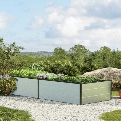 GFP Aluminium waterproof raised garden bed - 2.35m x 0.99m - Garden Bed GFP Aluminium waterproof raised garden bed - 2.35m x 0.99m - Garden Bed