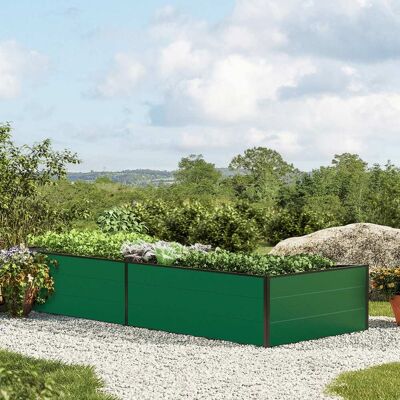 GFP Aluminium Green Raised Garden Bed - 2.35x0.99m GFP Aluminium Green Raised Garden Bed - 2.35x0.99m