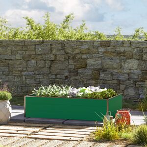 GFP Aluminium Raised Garden Bed - Green - 0.99x1.95m - Weatherproof, Low Maintenance GFP Aluminium Raised Garden Bed - Green - 0.99x1.95m - Weatherproof, Low Maintenance