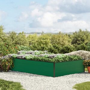 GFP Aluminium Raised Garden Bed - Green - 1.19x1.95m - Waterproof GFP Aluminium Raised Garden Bed - Green - 1.19x1.95m - Waterproof