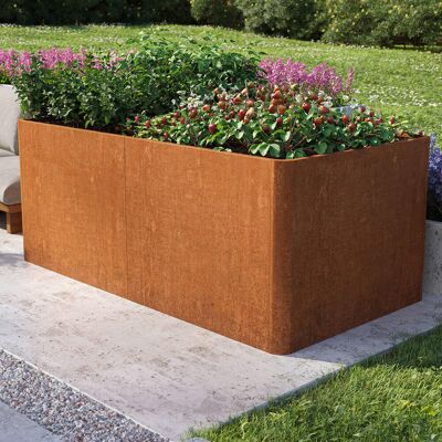 PRIMEYARD 200 x 107 x 80 cm Raised garden bed, corten steel, rust-like finish, incl. steel drainage panel - (GFPV00823) PRIMEYARD 200 x 107 x 80 cm Raised garden bed, corten steel, rust-like finish, incl. steel drainage panel - (GFPV00823)