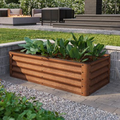 PRIMEYARD 120 x 60 x 35 cm Raised garden bed, corten steel, rust-like finish - (GFPV00964) PRIMEYARD 120 x 60 x 35 cm Raised garden bed, corten steel, rust-like finish - (GFPV00964)