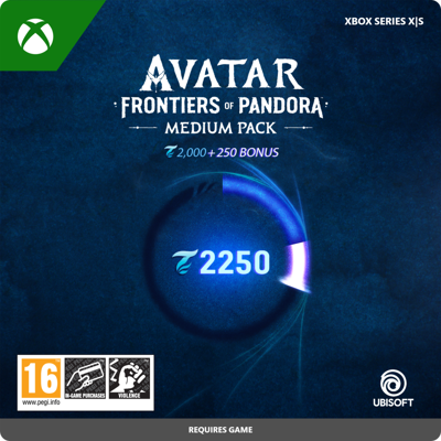 Ubisoft Avatar: Frontiers of Pandora Medium Pack 2,250 Xbox Series X S Download Ubisoft Avatar: Frontiers of Pandora Medium Pack 2,250 Xbox Series X S Download