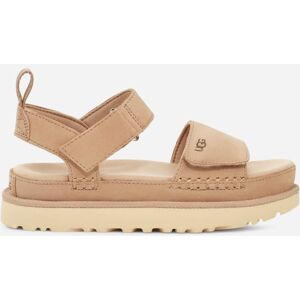 UGG® Goldenstar Sandal for Women in White, Size 9, Suede/Polyester UGG® Goldenstar Sandal for Women in White, Size 9, Suede/Polyester