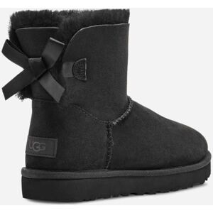 UGG® Mini Bailey Bow II for Women in Black, Size 5, Shearling/Polyester/Leather UGG® Mini Bailey Bow II for Women in Black, Size 5, Shearling/Polyester/Leather