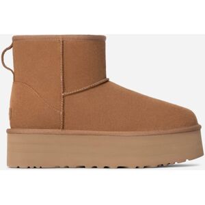 UGG® Classic Mini Platform Boot for Women in Brown, Size 9, Suede/Polyester/Wool UGG® Classic Mini Platform Boot for Women in Brown, Size 9, Suede/Polyester/Wool