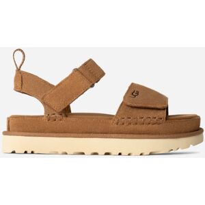 UGG® Goldenstar Sandal for Women in Brown, Size 5, Suede/Polyester UGG® Goldenstar Sandal for Women in Brown, Size 5, Suede/Polyester
