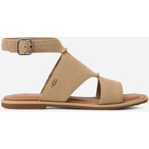 UGG® Delray Sandal for Women in Brown, Size 9, Suede/Polyester/Leather UGG® Delray Sandal for Women in Brown, Size 9, Suede/Polyester/Leather
