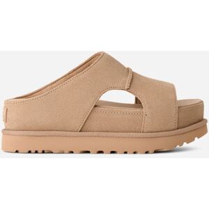 UGG® Goldenstar Hi Cutout Slide Sandal in Tan, Size 9, Suede/Polyester UGG® Goldenstar Hi Cutout Slide Sandal in Tan, Size 9, Suede/Polyester