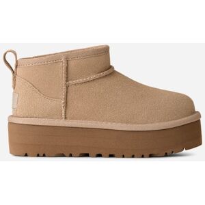 UGG® Classic Ultra Mini Platform Boot for Kids in Tan, Size 12K, Suede/Polyester/Wool UGG® Classic Ultra Mini Platform Boot for Kids in Tan, Size 12K, Suede/Polyester/Wool