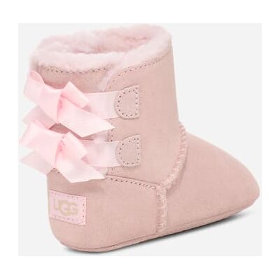 UGG® Bailey Bow Bootie for Kids in Pink, Size 2, Suede/Polyester/Wool UGG® Bailey Bow Bootie for Kids in Pink, Size 2, Suede/Polyester/Wool