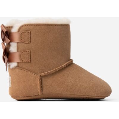 UGG® Baby Bailey Bow for Kids in Brown, Size 0.5, Suede/Polyester/Wool UGG® Baby Bailey Bow for Kids in Brown, Size 0.5, Suede/Polyester/Wool
