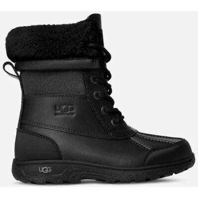 UGG® Butte II Boot for Kids in Black, Size 12K, Leather/Suede/Waterproof UGG® Butte II Boot for Kids in Black, Size 12K, Leather/Suede/Waterproof