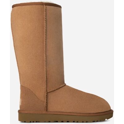 UGG® Classic Tall II for Women in Brown, Size 5, Twinface/Polyester/Leather UGG® Classic Tall II for Women in Brown, Size 5, Twinface/Polyester/Leather
