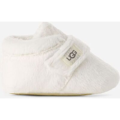 UGG® Bixbee Ankle Bootie for Kids in White, Size 2, Textile/Recycled Materials/Polyester UGG® Bixbee Ankle Bootie for Kids in White, Size 2, Textile/Recycled Materials/Polyester