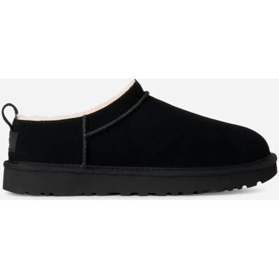UGG® Classic Micro for Women in Black, Size 8, Suede/Polyester/Leather UGG® Classic Micro for Women in Black, Size 8, Suede/Polyester/Leather
