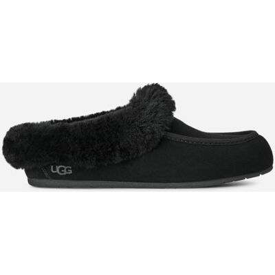 UGG® Ansley Mule in Black, Size 6, Suede/Wool UGG® Ansley Mule in Black, Size 6, Suede/Wool