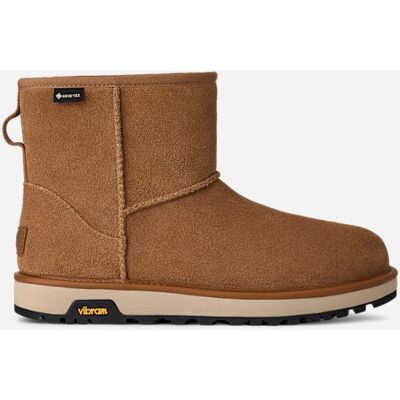 UGG® Classic Mini GTX for Women in Brown, Size 5, Suede/Polyester/Wool UGG® Classic Mini GTX for Women in Brown, Size 5, Suede/Polyester/Wool