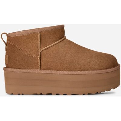 UGG® Classic Ultra Mini Platform for Women in Brown, Size 8, Suede/Polyester/Wool UGG® Classic Ultra Mini Platform for Women in Brown, Size 8, Suede/Polyester/Wool