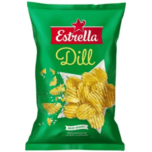 Estrella Dillchips - Dill Flavoured Crisps 175g Estrella Dillchips - Dill Flavoured Crisps 175g
