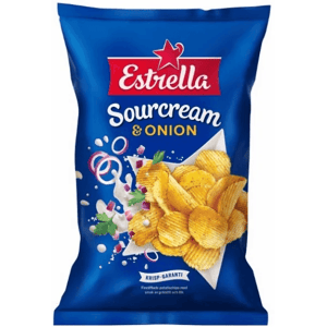 Estrella Sourcream & Onion Crisps 175g Estrella Sourcream & Onion Crisps 175g