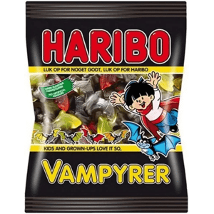 Haribo Vampyrer - Wine Gums With Mild Liquorice Flavour - 120g Haribo Vampyrer - Wine Gums With Mild Liquorice Flavour - 120g