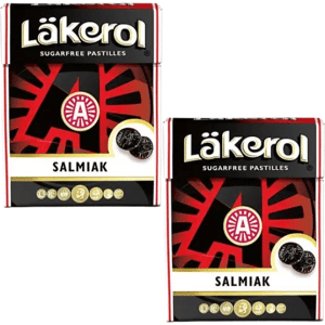 Läkerol Lakerol Salmiak 2-pack – Salty Liquorice Pastilles (2x25g) Läkerol Lakerol Salmiak 2-pack – Salty Liquorice Pastilles (2x25g)