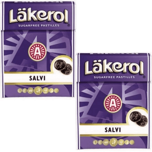 Läkerol Lakerol Salvi 2-pack – Salty Liquorice & Viola Pastilles (2x25g) Läkerol Lakerol Salvi 2-pack – Salty Liquorice & Viola Pastilles (2x25g)