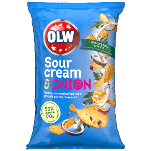 OLW Sourcream & Onion Crisps 175g OLW Sourcream & Onion Crisps 175g