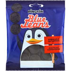 Toms Pingvin Blue Jeans - Danish Liquorice 110g Toms Pingvin Blue Jeans - Danish Liquorice 110g