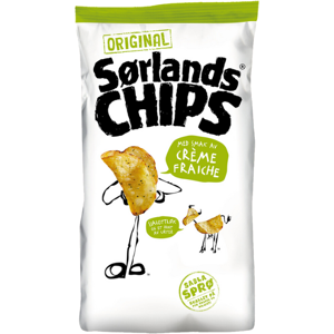 Sorlands Chips - Creme Fraiche & Onion Crisps 100g Sorlands Chips - Creme Fraiche & Onion Crisps 100g