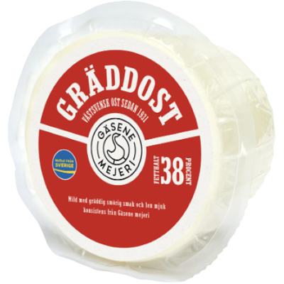 Gäsene Mejeri Gasene Graddost - Mild Cheese 38% appr 850g Gäsene Mejeri Gasene Graddost - Mild Cheese 38% appr 850g