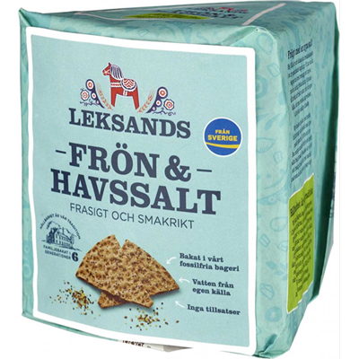Leksands Seeds and Seasalt Crispbread 200g Leksands Seeds and Seasalt Crispbread 200g