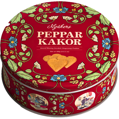Nyakers Sma Pepparkakshjartan - Small Gingerbread Hearts 400g Nyakers Sma Pepparkakshjartan - Small Gingerbread Hearts 400g