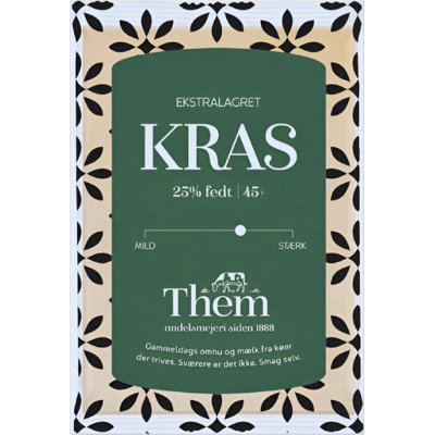 Them Kras Ekstralagret - Extra Mature Cheese Approx. 450g Them Kras Ekstralagret - Extra Mature Cheese Approx. 450g