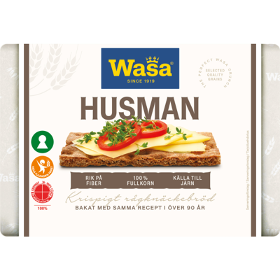 Wasa Husman - Traditional Rye Crispbread 260g Wasa Husman - Traditional Rye Crispbread 260g