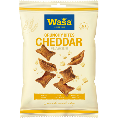 Wasa Cheddar Crunchy Bites 100g Wasa Cheddar Crunchy Bites 100g