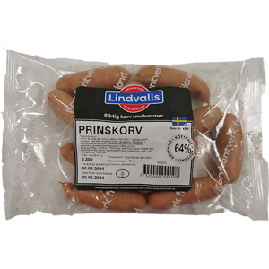 ScandiKitchen Lindvalls Prinskorv - Cocktail Sausages 300g BEST BEFORE 17/06 (suitable for freezing) ScandiKitchen Lindvalls Prinskorv - Cocktail Sausages 300g BEST BEFORE 17/06 (suitable for freezing)