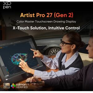 XPPen Artist Pro 27 (Gen 2) 4K+120Hz Mega Display Graphics Tablet Monitor 27 inches with Ten-finger Touch 1.07 Billion Colors XPPen Artist Pro 27 (Gen 2) 4K+120Hz Mega Display Graphics Tablet Monitor 27 inches with Ten-finger Touch 1.07 Billion Colors