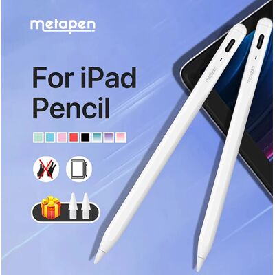 MetaPen A8 Stylus Pen For Apple Pencil 2018-2026 with Faster Charge, Tilt Sensitivity, Pixel Precision for iPad A16 Air Pro11/13 MetaPen A8 Stylus Pen For Apple Pencil 2018-2026 with Faster Charge, Tilt Sensitivity, Pixel Precision for iPad A16 Air Pro11/13