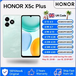 HONOR X5c Plus, EU Version, 4G Smartphone,6.74-inch LCD Screen,5260 mAh Battery,50MP Main Camera,Octa-core CPU HONOR X5c Plus, EU Version, 4G Smartphone,6.74-inch LCD Screen,5260 mAh Battery,50MP Main Camera,Octa-core CPU