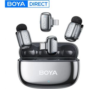 Boya Mini 2 Wireless Lavalier Lapel Mini Microphone Noise Reduction for iPhone 6-17 USB-C Android SmartPhone PC Live Streaming Boya Mini 2 Wireless Lavalier Lapel Mini Microphone Noise Reduction for iPhone 6-17 USB-C Android SmartPhone PC Live Streaming