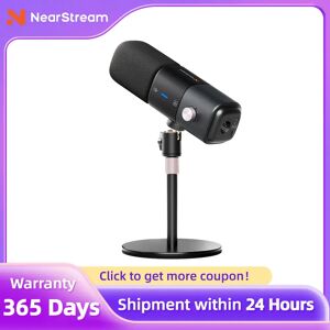 NearStream Dynamic XLR USB Mic Desktop Professional Microphone Plug-and-Play for Gaming Studio Streaming Podcast Recording pc NearStream Dynamic XLR USB Mic Desktop Professional Microphone Plug-and-Play for Gaming Studio Streaming Podcast Recording pc