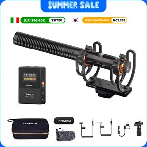 COMICA VM30 2.4G Super Cardioid Condenser Wireless Microphone Shotgun Mic With Gain Control for Camera, Smartphone, Computer COMICA VM30 2.4G Super Cardioid Condenser Wireless Microphone Shotgun Mic With Gain Control for Camera, Smartphone, Computer